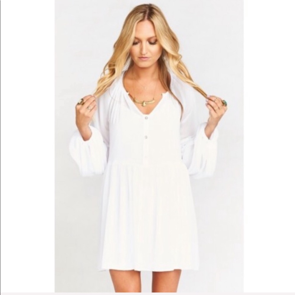 SHOW ME YOUR MUMU / Sienna Swing white Tunic Dress - Picture 2 of 7
